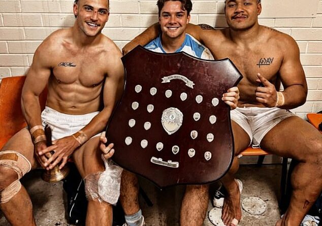 Promising rugby union player Todd McManus (left) was the epitome of fitness a few years ago