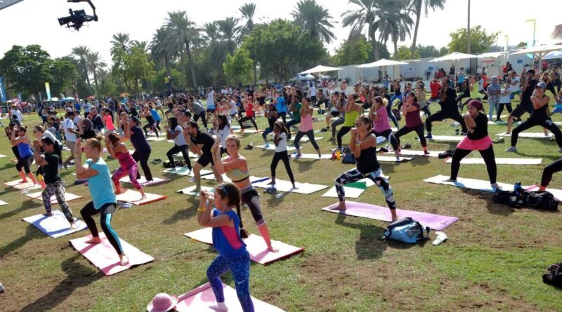 20 October 2017: Participants engaged in various physical activities during the Dubai Fitness Challenge at Safa Park. Image: KT File